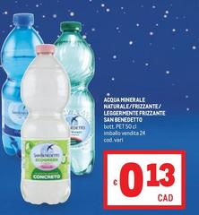 San Benedetto - Acqua Minerale Naturale/Frizzante/ Leggermente Frizzante