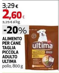 Ultima - Alimento Per Cane Taglia Piccola Adulto