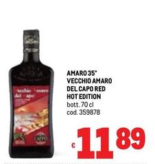 Capo - Amaro 35° Vecchio Amaro Del  Red Hot Edition
