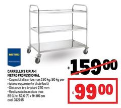 Max - Carrello 3 Ripiani