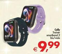 Celly - Trainer Smartband 2 Blu