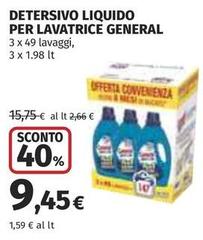 General - Detersivo Liquido Per Lavatrice
