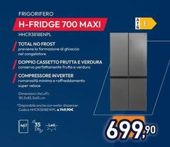 Hoover - 34005432 - HHCR3818ENPL Frigorifero Con Congelatore Libera Installazione 467 L E Grigio, Argento