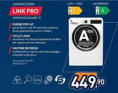 Hoover - H-WASH&DRY 500, Lavasciuga 10/7kg, Classe A-15%/E, 1400 Giri, HWPS41074DAB7-11
