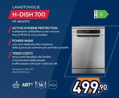 Hoover - H-DISH 700 HF 6B4S1PX Libera Installazione 16 Coperti B