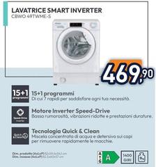 Candy - Lavatrice Smart Inverter CBWO 49TWME-S