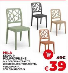 Mila - Sedia In Polipropilene