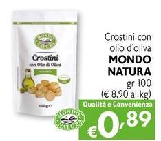 Mondo Natura - Crostini Con Olio D'Oliva
