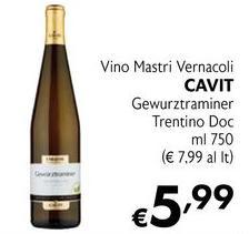Cavit - Vino Mastri Vernacoli Gewurztraminer Trentino DOC