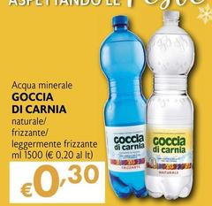 Goccia Di Carnia - Acqua Minerale Naturale/Frizzante/Leggermente Frizzante