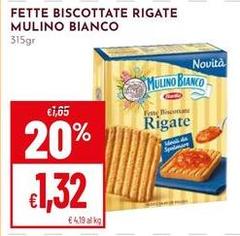 Mulino Bianco - Fette Biscottate Rigate
