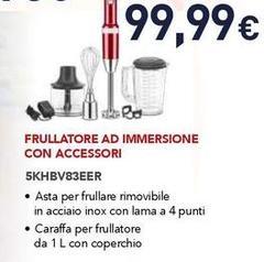 Kitchenaid - 5KHBV83EER 1 L Frullatore Ad Immersione 180 W Rosso
