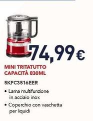 Kitchenaid - 5KFC3516EER Tritaverdure Elettrico 0,83 L 240 W Rosso