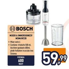 Bosch - Serie 4 MSM4W220 Frullatore A Immersione ErgoMaster 600 W Bianco