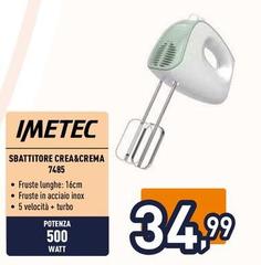Imetec - Sbattitore Crea&Crema 7485