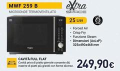Whirlpool - ExtraSpace Microonde A Libera Installazione - MWF 259 B
