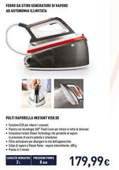Polti - Vaporella Instant VI50.50 2200 W 2 L Alluminio Nero, Rosso, Bianco