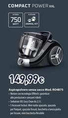 Rowenta - Compact Power Xxl Aspirapolvere Senza Sacco Mod.RO4B75