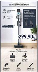 Samsung - Aspirapolvere Senza Filo Jet™ 75E Pet 200W VS20B75AGR1
