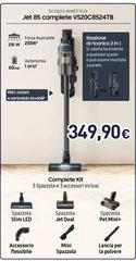 Samsung - Aspirapolvere Senza Filo Jet™ 85 Complete 210W VS20C8524TB