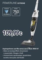 Rowenta - Powerline Extreme Aspirapolvere Con Filo Senza Sacco Mod. RH8147 