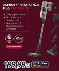 Aeg - Aspirapolvere Senza Filo AP71AB14UG, Ultimate 7000, 50 Min Di Autonomia, Potente Aspirapolvere Portatile, Spazzola Con Luci Guida, Spazzola Per Spolverare, PetPro+, 80 dB, Grigio