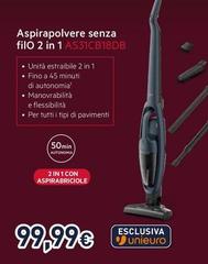 Aeg - Aspirapolvere Senza Filo AS31CB18DB, Elevata Filtrazione, 45min Di Autonomia, Capacità 0,3L, Blu