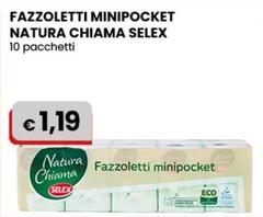 Selex  - Fazzoletti Minipocket Natura Chiama 10 Pacchetti
