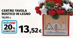 Coop - Centro Tavola Rustico In Legno