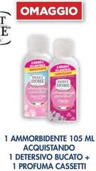 Sweet Home - 1 Ammorbidente 105 Ml. 1 Detersivo Bucato + 1 Profuma Cassetti