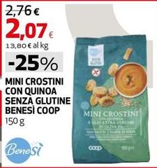 Coop - Mini Crostini Con Quinoa Senza Glutine Benesi