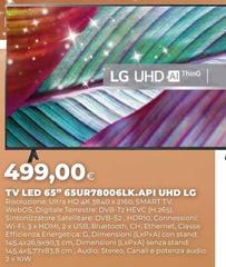 LG - Tv Led 65 65ur78006lk.api Uhd
