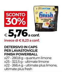 Finish - Detersivo In Caps Per Lavastoviglie Powerball