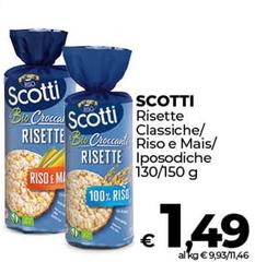 Scotti - Risette Classiche/ Riso E Mais/ Iposodiche