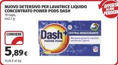 Dash - Nuovo Detersivo Per Lavatrice Liquido Concentrato Power Pods