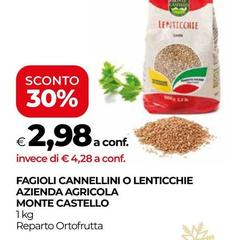 Monte castello - Fagioli Cannellini O Lenticchie Azienda Agricola
