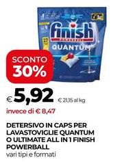 Finish - Detersivo In Caps Per Lavastoviglie Quantum O Ultimate All In 1 Powerball