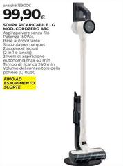 LG - Scopa Ricaricabile Mod. Cordzero