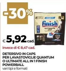 Finish - Detersivo In Caps Per Lavastoviglie Quantum O Ultimate All In 1 Powerball