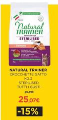 Natural Trainer - Crocchette Gatto Sterilised 