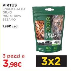 Virtus - Snack Gatto Mini Strips Sesamo