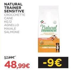 Natural Trainer - Sensitive Crocchette Cane Agnello Maiale Salmone