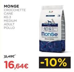 Monge - Crocchette Cane Medium Adult Pollo