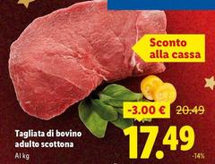 Tagliata Di Bovino Adulto Scottona