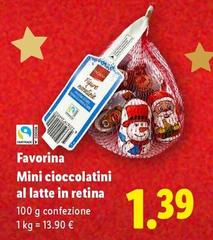 Favorina - Mini Cioccolatini Al Latte In Retina 
