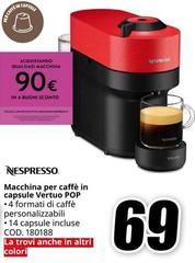 Nespresso - Macchina Per Caffè In Capsule Vertuo Pop