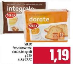 Selex - Fette Biscottate Dorate, Integrali