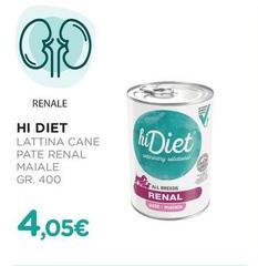 Hi Diet - Lattina Cane Pate Renal Maiale