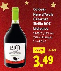 Coloeus - Nero D'Avola Cabernet Sicilia DOC Biologico