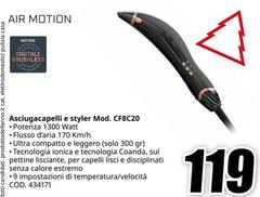 Air Motion Asciugacapelli E Styler Mod. Cf8c20